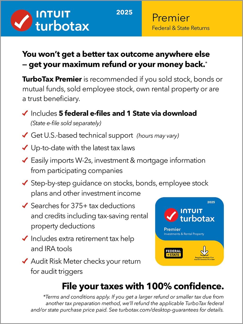 TurboTax Premier 2025 Tax Software - Federal & State - PC/Mac Instant Download - Image 2