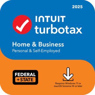 TurboTax Home & Business 2025 Tax Software - Federal & State - PC/Mac Instant Download