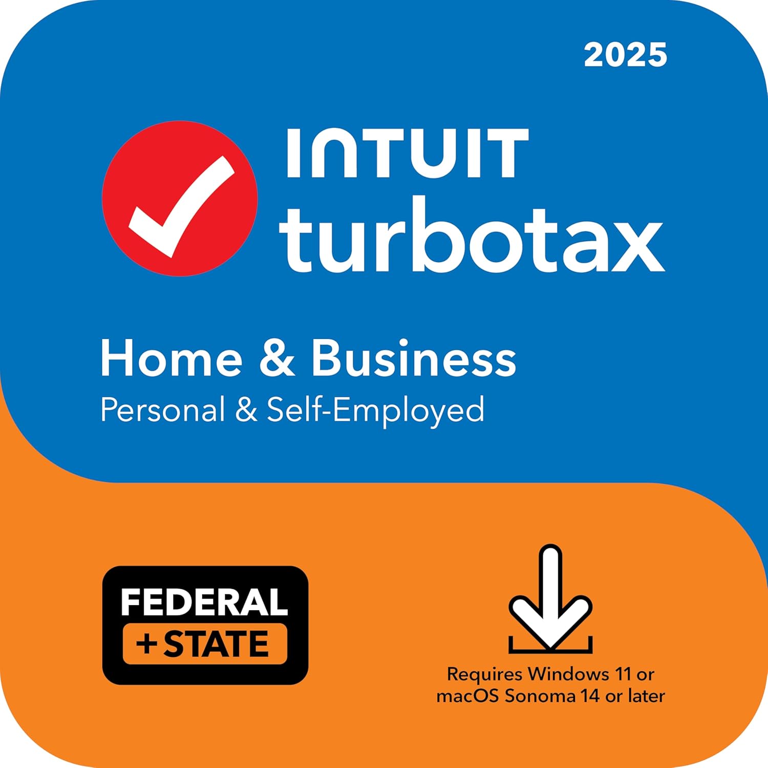 TurboTax Home & Business 2025 Tax Software - Federal & State - PC/Mac Instant Download