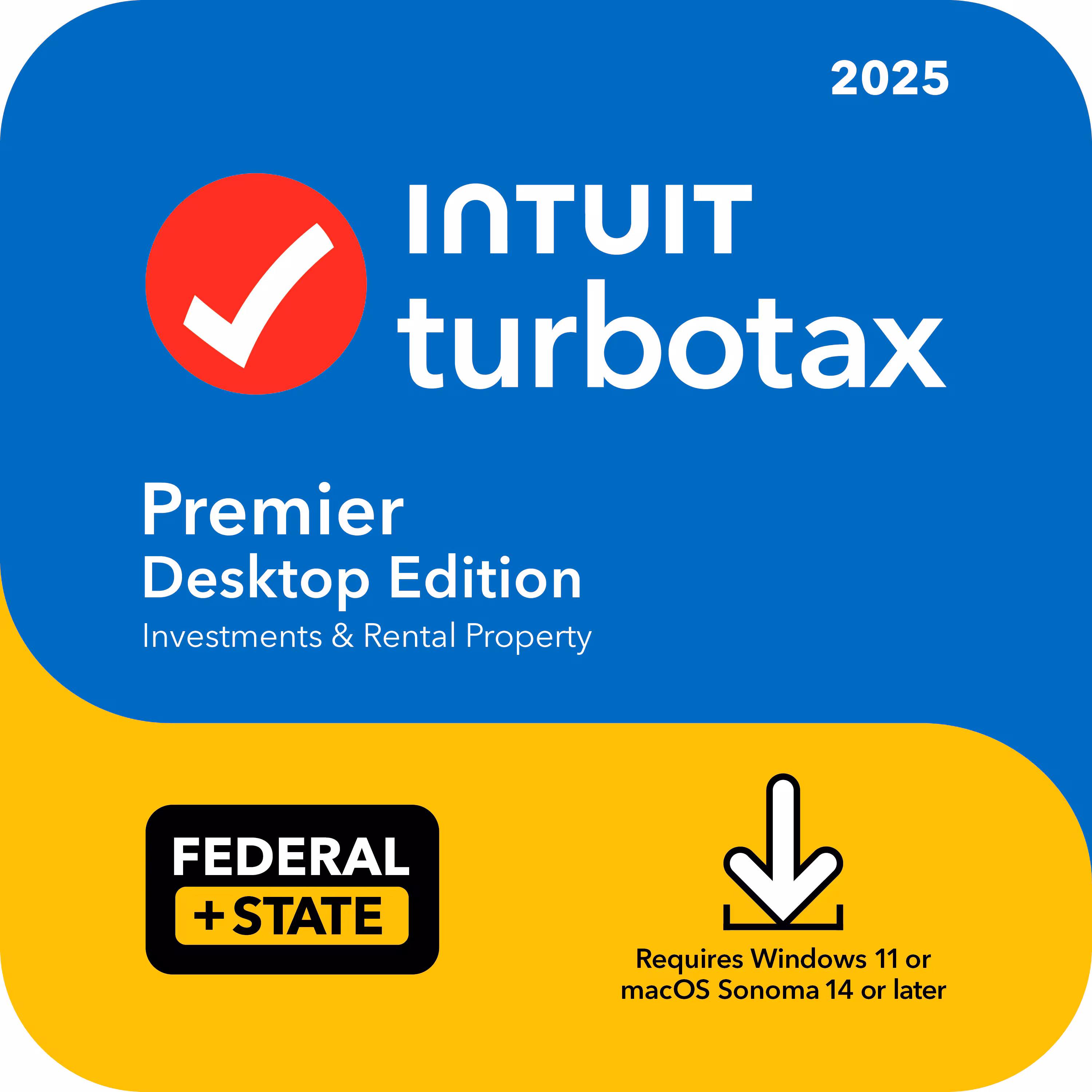 TurboTax Premier 2025 Tax Software (PC/Mac Download)